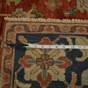 100% Wool Antiqued Heriz Revival, Hand-Knotted Oriental Rug