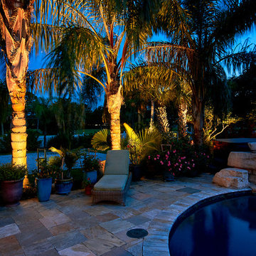 Golf Course Backyard Beauty - Landscape Lighting Installation