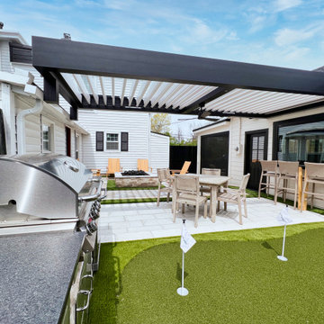 Pergola in Kentucky: Entertainment Oasis for Midwestern Residential Courtyards