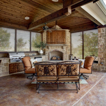 "Outdoor Patio Living" Plantation Shutter applications