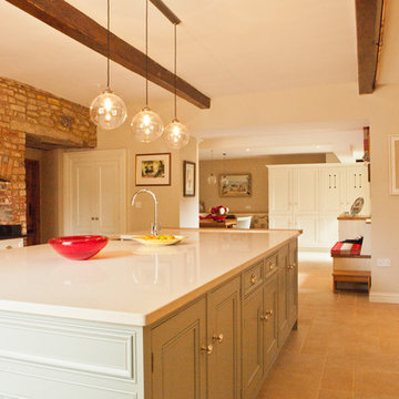 A Traditional Country Kitchen In Farmhouse Style