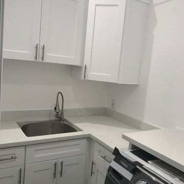 Bathroom Remodel with Blue Accent Tile