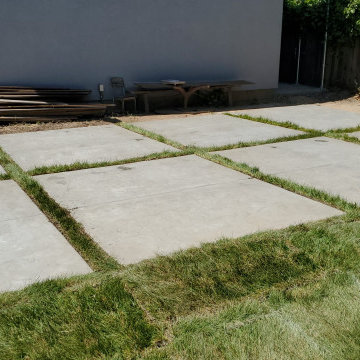 concrete driveway & walkway