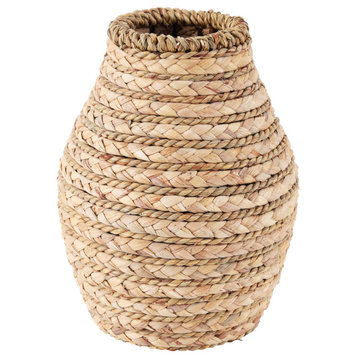 Natural Light Brown Seagrass Vase 564118