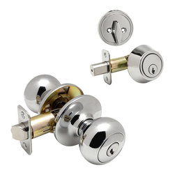 Designers Impressions - Bedford Series Polished Chrome Door Knobs - Doorknobs