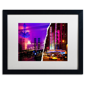'City Dreams' Matted Framed Canvas Art by Philippe Hugonnard