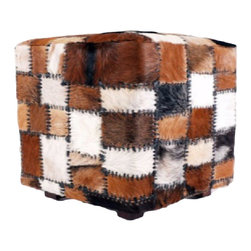 BHome - Patchwork Ottoman Stool Large, Medium - Footstools And Ottomans