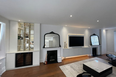 Inspiration for a large mediterranean living room in London.