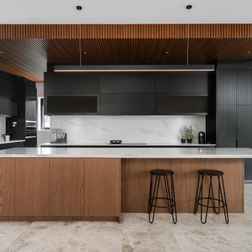 Contemporary Kitchen in Major Renovation of Heritage Home in Sydney