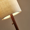 Hamptons Floor Lamp - Walnut Wood