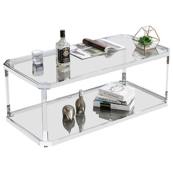 Chrome Coffee Tables,Glass Coffee Tables for Living Room