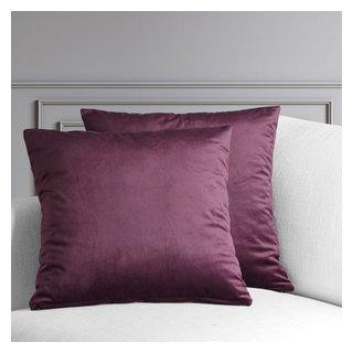 Castello Purple Velvet Throw Pillow 12x20 - Pillow Decor