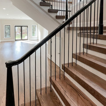 Project #89 | Contemporary Staircase with Rotunda Balcony