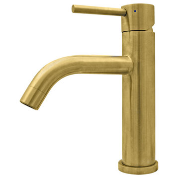 Whitehaus WHS8601-SB Waterhaus 1.2 GPM 1 Hole Bathroom Faucet - - Brass