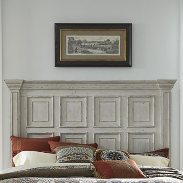 Queen Mansion Headboard Traditional White