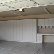 garage cabinets and Floors