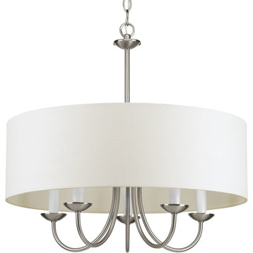 5-Light Chain Hung Fixture, Brushed Nickel