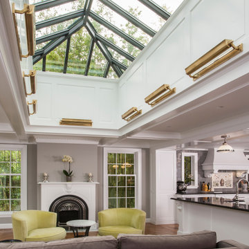 North End Kitchen Family Room with Atrium Skylight