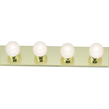 Nuvo Lighting 4-Light 24" Vanity Strip, Polished Brass, SF77-189