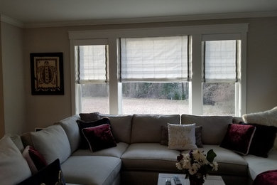 Inspiration for a transitional family room remodel in Baltimore