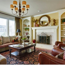 living room fireplace wall