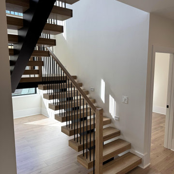 Project #139 | Four Story Modern Floating Staircase