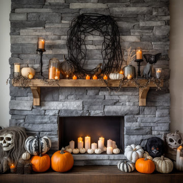 Gorgeous Fireplace Mantels with Wooden Corbels