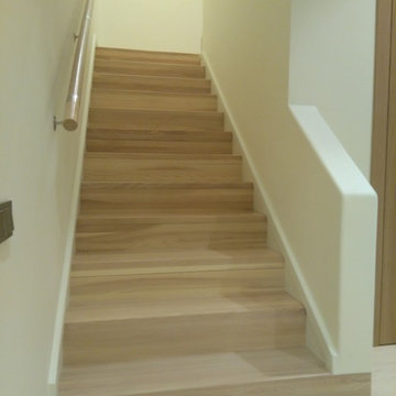 Облицовка лестницы в квартире