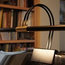 22'' Battery Operated LED Grand Piano Lamp - Black With Brass Accents