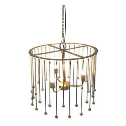 Barker and Stonehouse - Helios Gold Chandelier - L&aacute;mparas de ara&ntilde;a