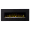 GL5050CE Lawrence 50" Crystal Electric Orion Wall Mounted Fireplace - Black