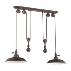 Craftmade Lighting P402-ABZ Pulley - Two Light Mini Pendant