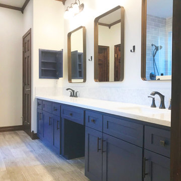 Blue Farmhouse Bathroom