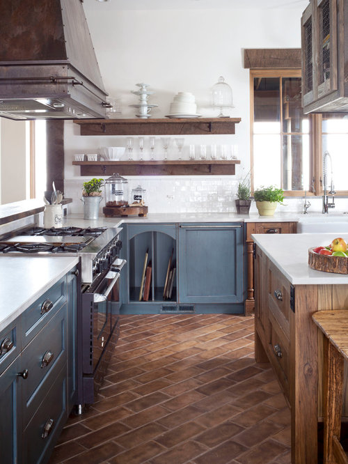 Kitchen Ideas & Inspiration with Blue Cabinets and ...