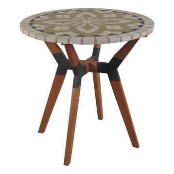 stone top outdoor bistro table