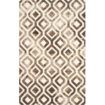 Safavieh Dip Dyed DDY679L 2'x3' Ivory/Chocolate Rug