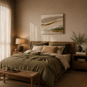Sage & Sand – Organic Landscape Wall Art
