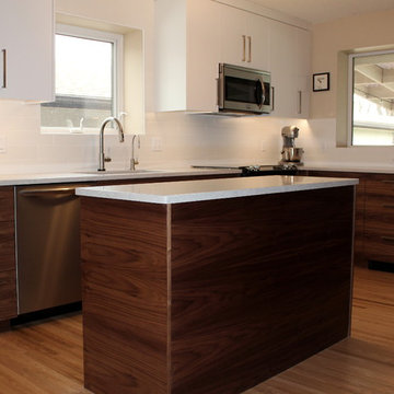 Modern Walnut and White