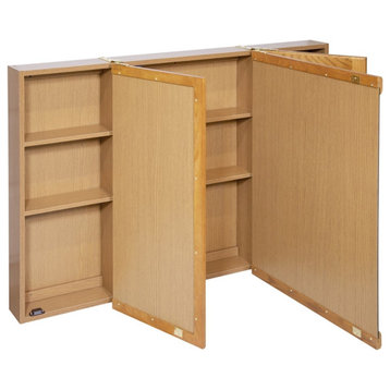 Richland 48-Inch Medicine Wood Cabinet in Nutmeg Oak