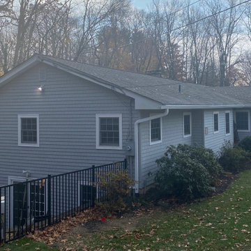 Huntington Siding - Sterling Gray Shakes | Alpha Windows & Siding