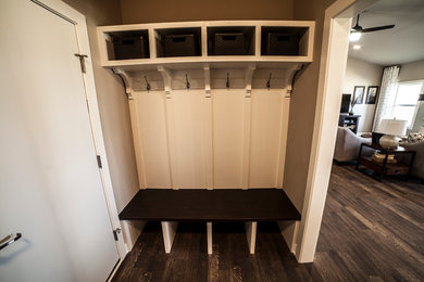 Example of a transitional entryway design in Other
