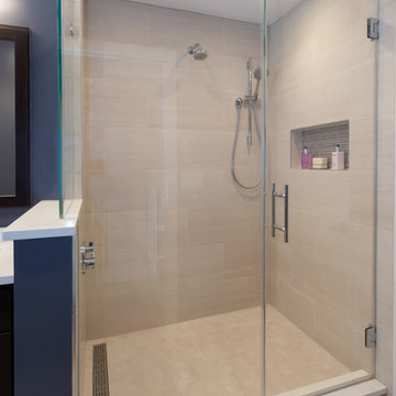 Classic Contemporary Corner Shower