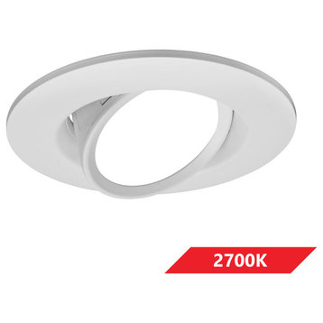 DCG Series 6 in. White Gimbal LED Recessed Downlight, 2700k