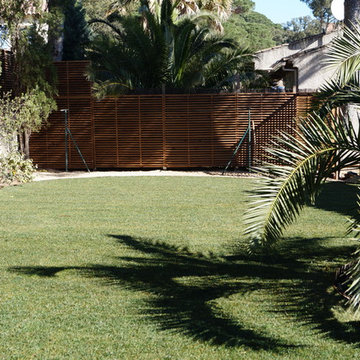 Pose de gazon naturel et clôture