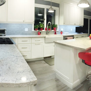 South Windsor Splash of Red Kitchen Renovation