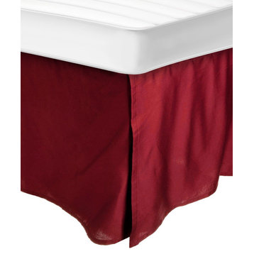 300 Thread Count Egyptian Cotton Bed Skirt, Burgundy, Twin