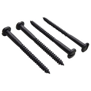 5//16 X 4 Lag Bolt Black Zinc Plated Set of 50 Renovators Supply