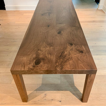 Black Walnut Parsons Dining Table