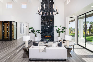 Living room - modern living room idea in San Diego