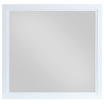 Meridian Furniture - Bowtie Mirror, White - Bring unique elegance to your bedroom with this Bowtie white/gold mirror from Meridian Furniture. Its white color adds a touch of brightness to your living space.